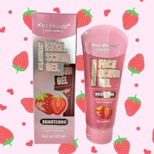 Esfoliante Facial de Morango - Kiss Bèauty