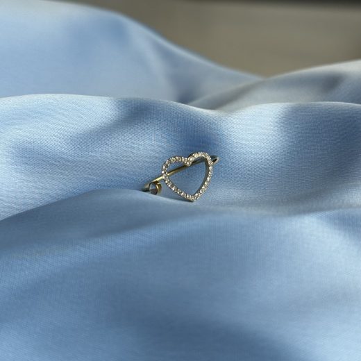 Anel Ella Crystal Heart - BELLIA