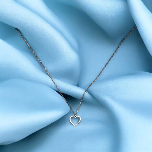 Colar Ella Crystal Heart - BELLIA