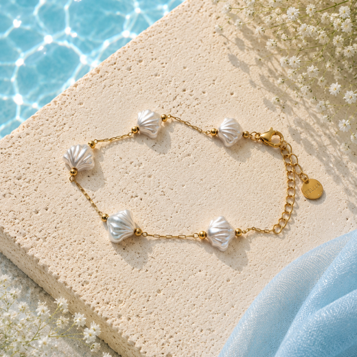 Pulseira Summer Vibes Conch - BELLIA